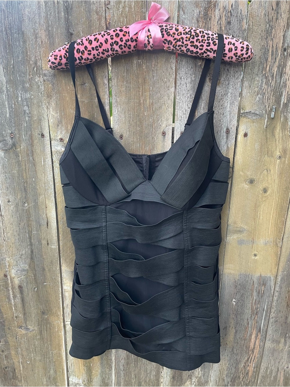 Torrid Black Bandage Strappy Bodycon Chemise Sz. 0=Large (12)